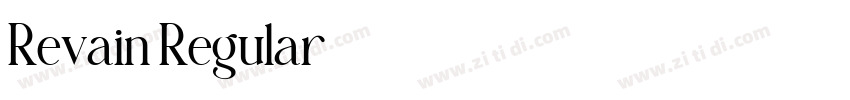 Revain Regular字体转换 Revain Regular字体转换